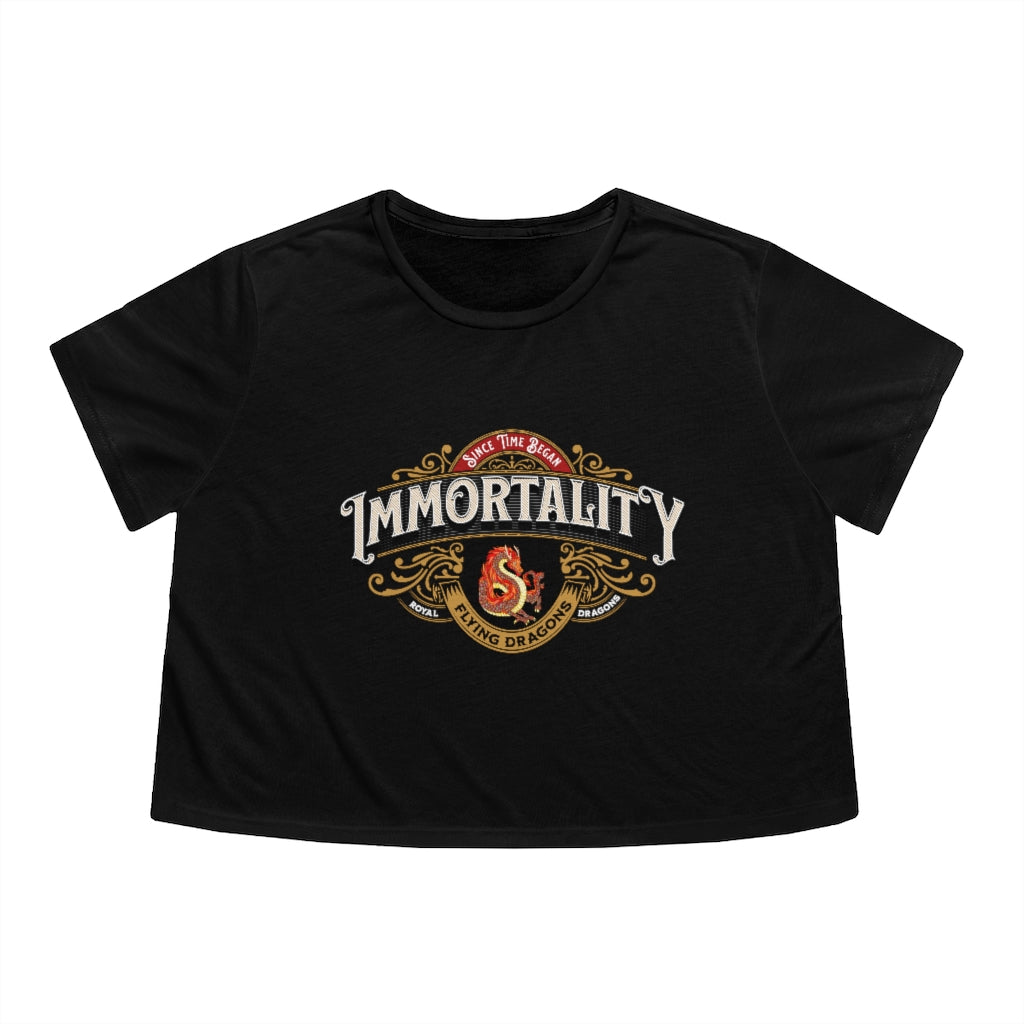 Immortality - Women's Flowy Cropped Tee