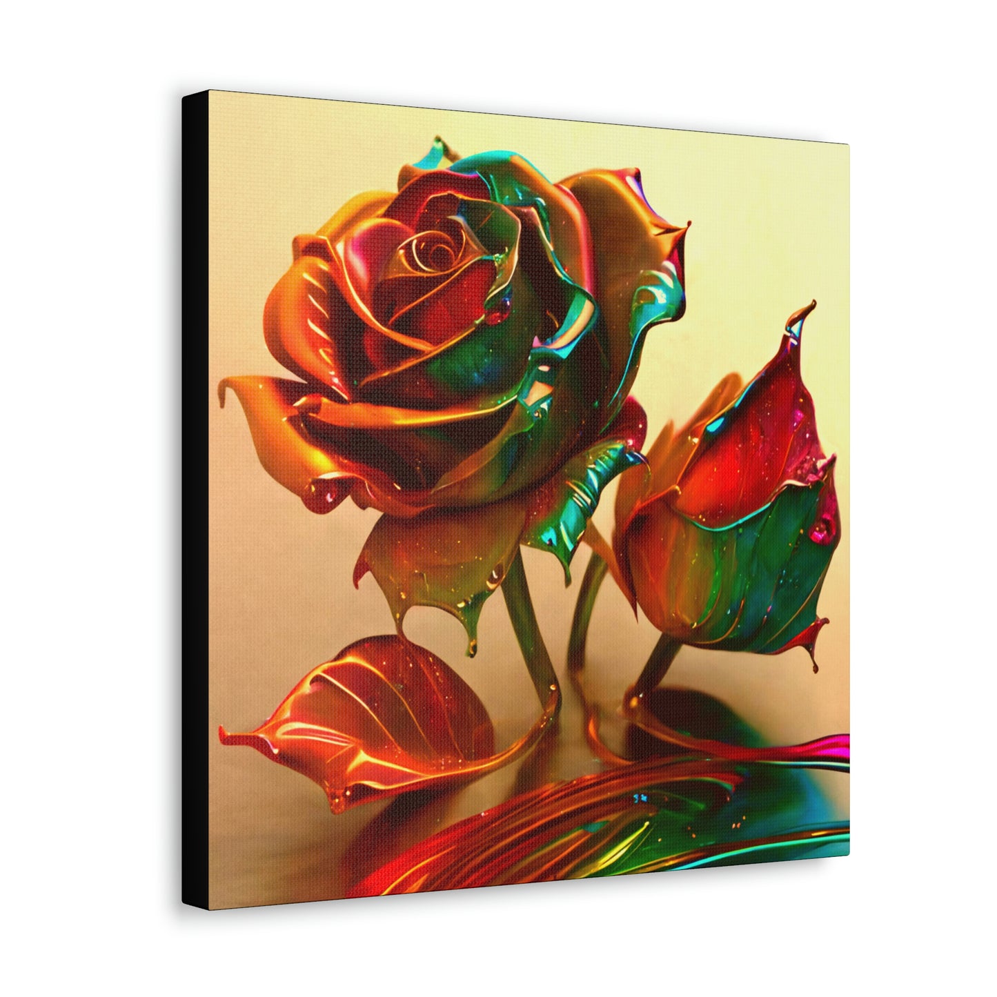 Jewel Roses 1 - Canvas Gallery Wrapped Print