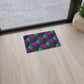 Green and Purple hexagons - Floor Mat