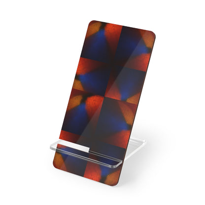 Blue and Red Swirl Mobile Display Stand for Smartphones