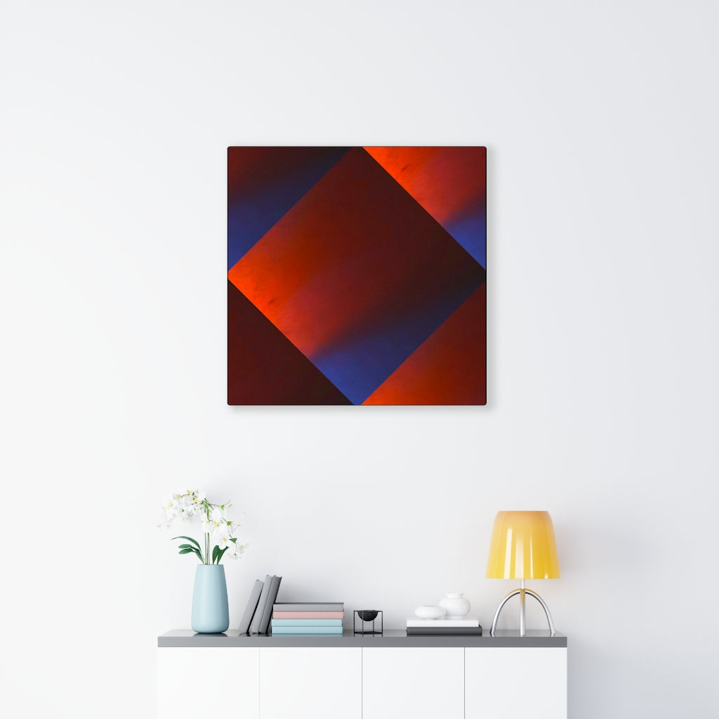 Red and Blue Diamond Canvas Gallery Wrap Print