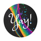 Yay! - Round Vinyl Stickers