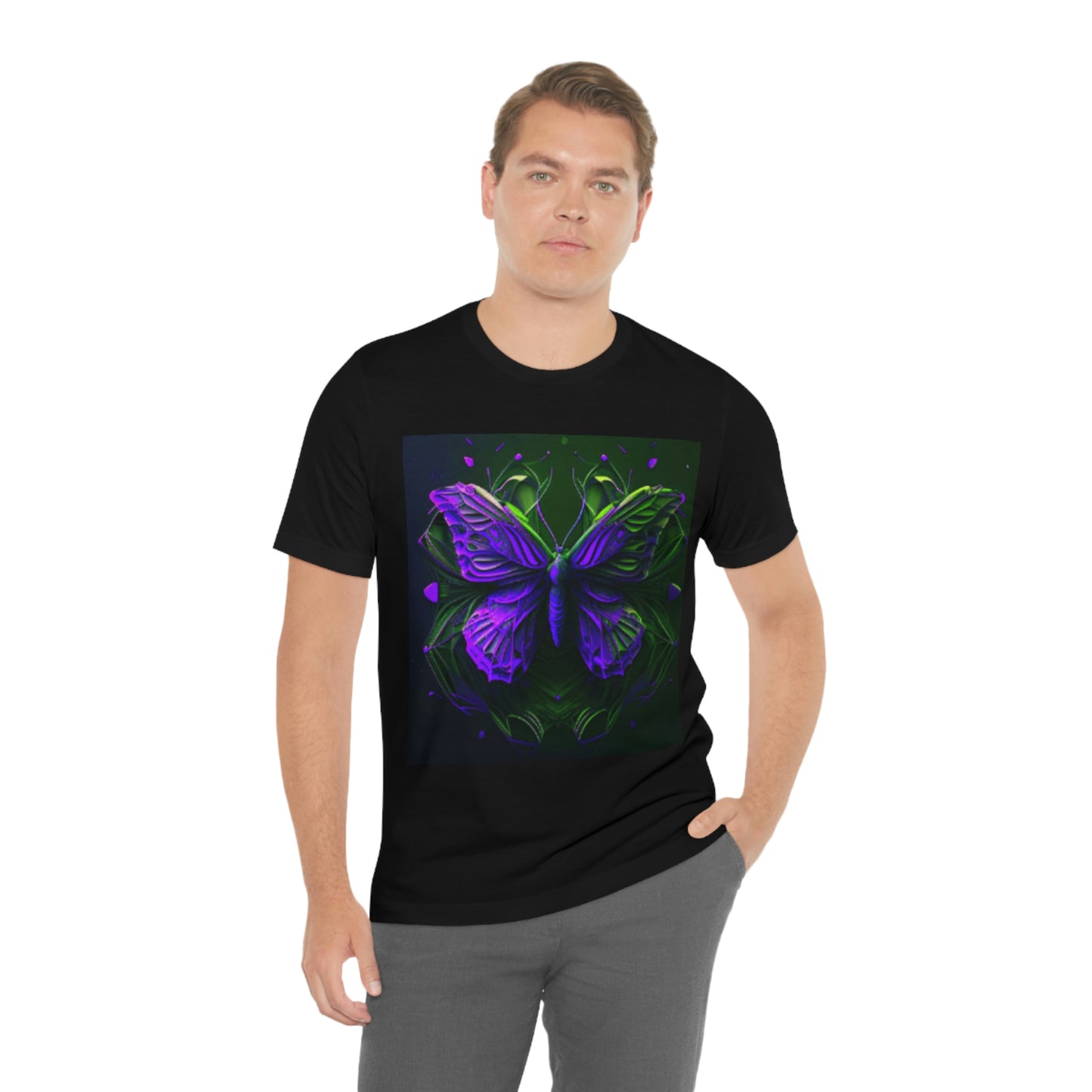 Purple Butterfly - Jersey Short Sleeve Tee