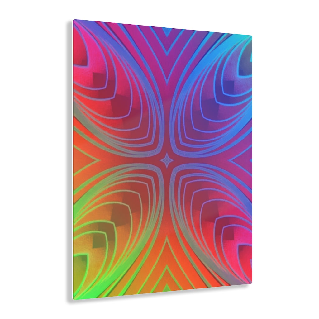 Multi-colored Big X - Acrylic Prints