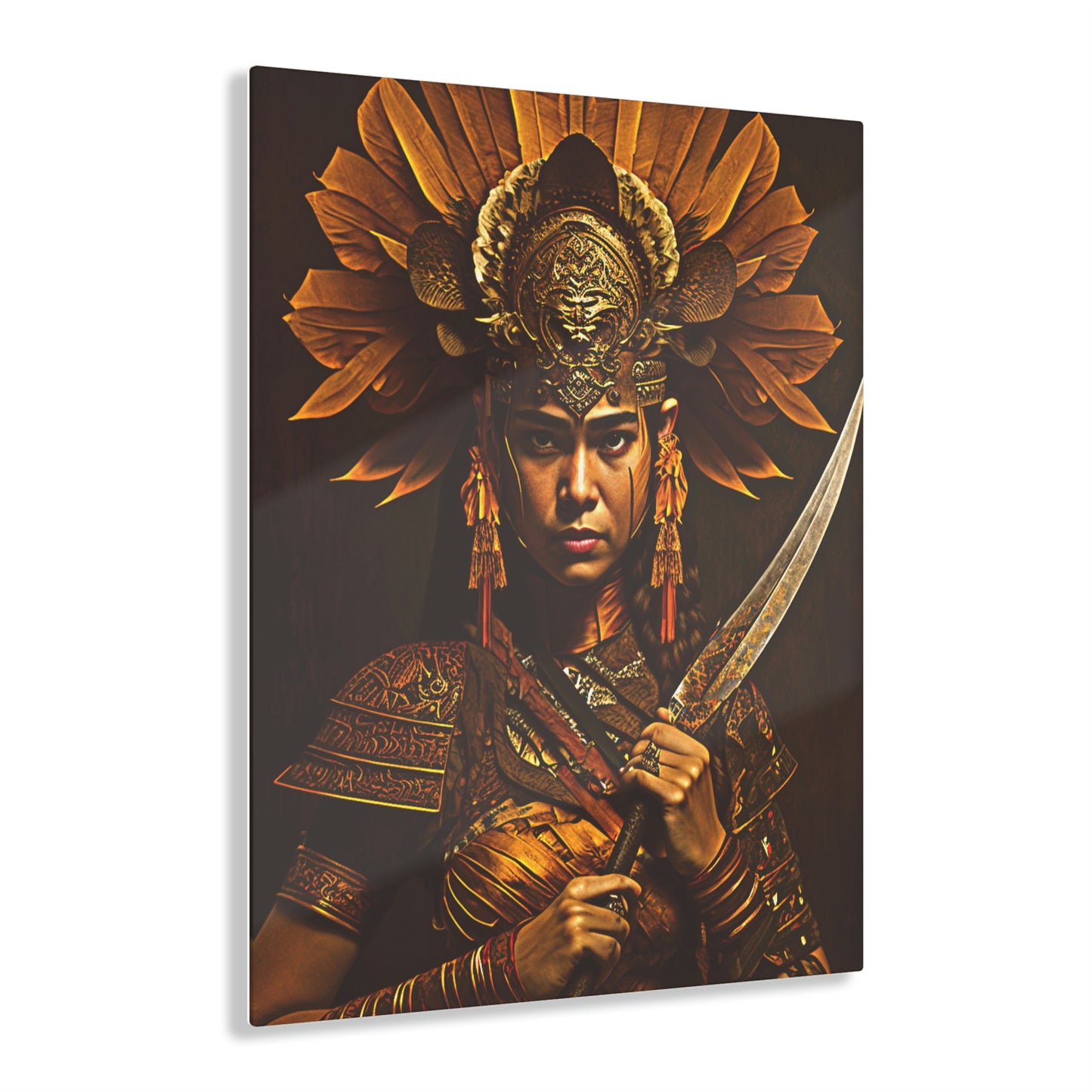 Ceremonial War Garb of the Amazons -  Acrylic Prints