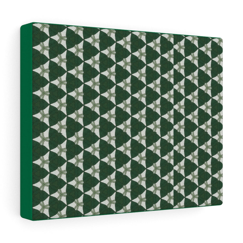 Green Triangles - Canvas Gallery Wrap Print
