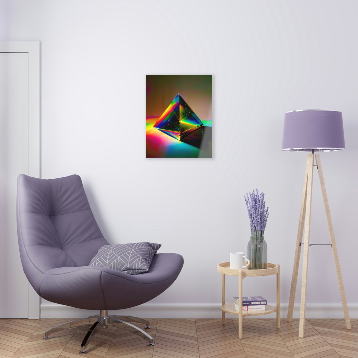 Rainbow Pyramid Prism Acrylic Prints