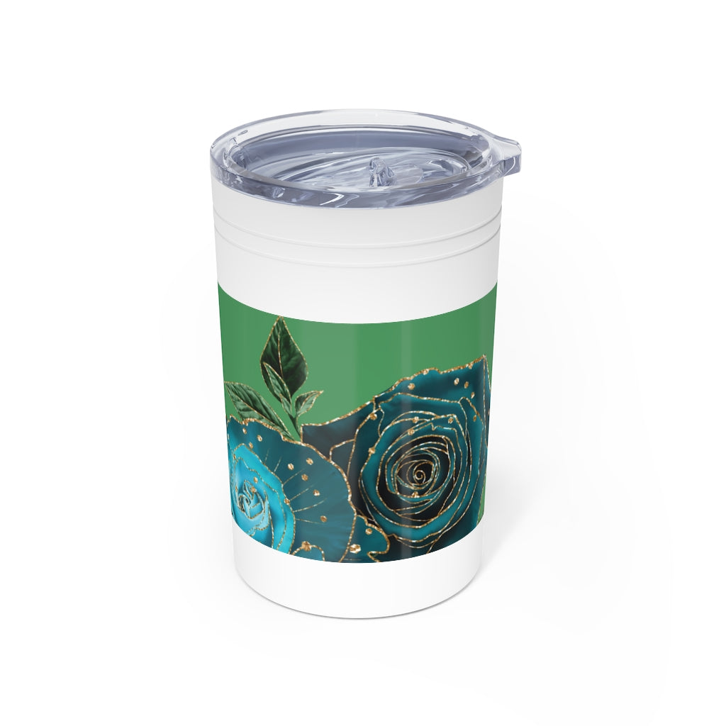 Teal Roses - Vacuum Insulated Tumbler, 11oz