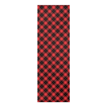 Red and Black Check Pattern - Foam Yoga Mat