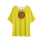 Yellow with Gold Medallion T-shirt with Bat Sleeve