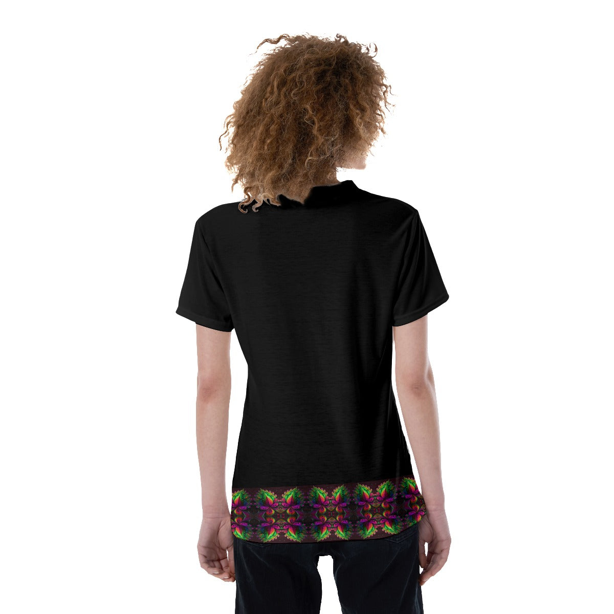 Toucan Print V-neck Women's T-shirt