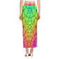 Rainbow Web Side Slit Skirt