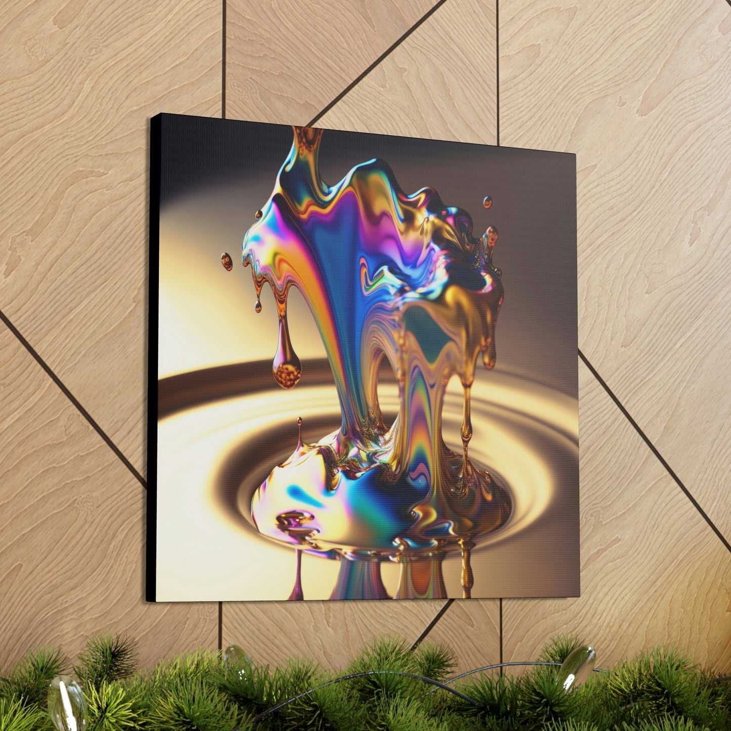 Liquid Matal 2 - Canvas Gallery Wrapped Print