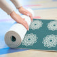 Blue and White Mandala - Foam Yoga Mat