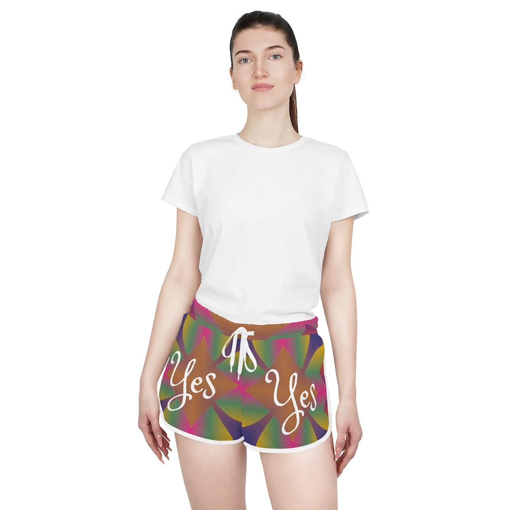 Yes - Women's Relaxed Shorts (AOP)