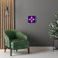 Red, White, Blue Cross - Canvas Gallery Wrap Print