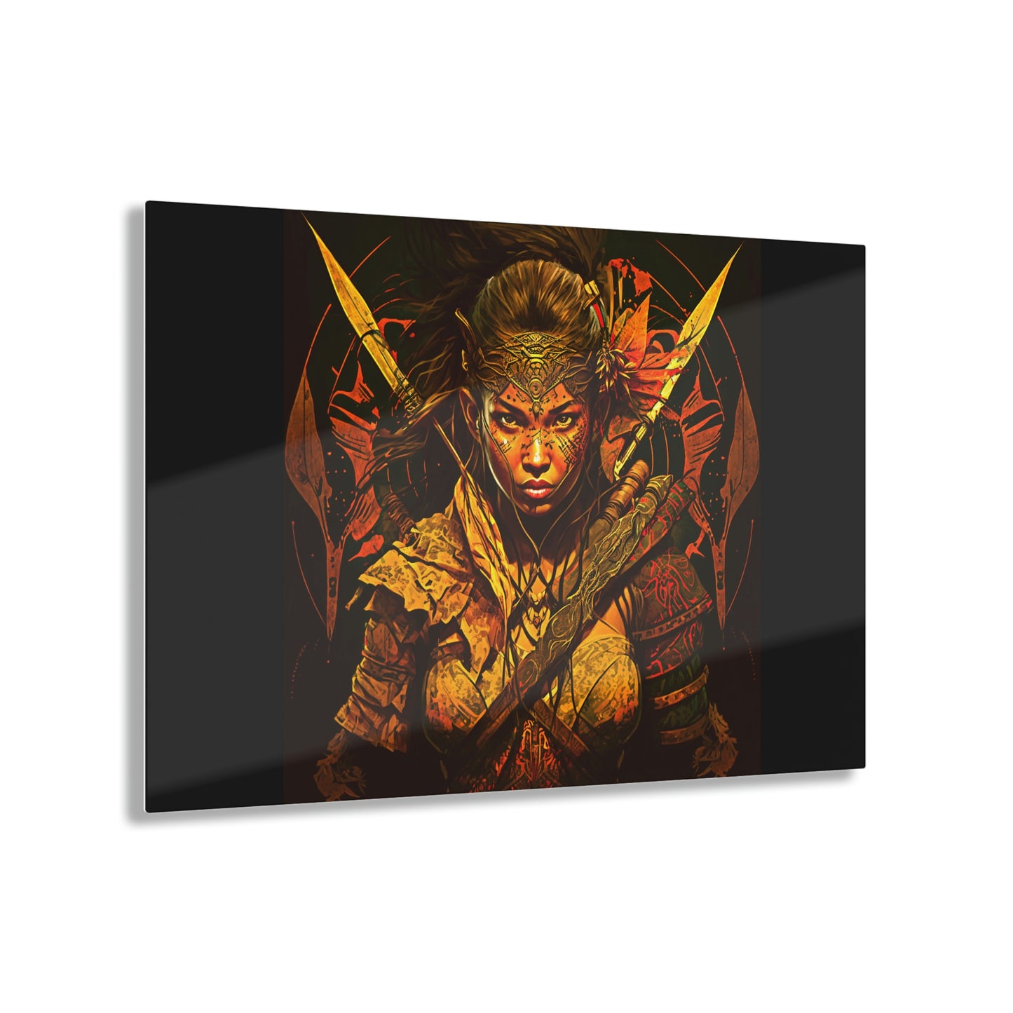 NehNeh, Ferocious Fighter of the Amazons -  Acrylic Prints