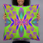 Green and Purple X - Basic Pillow