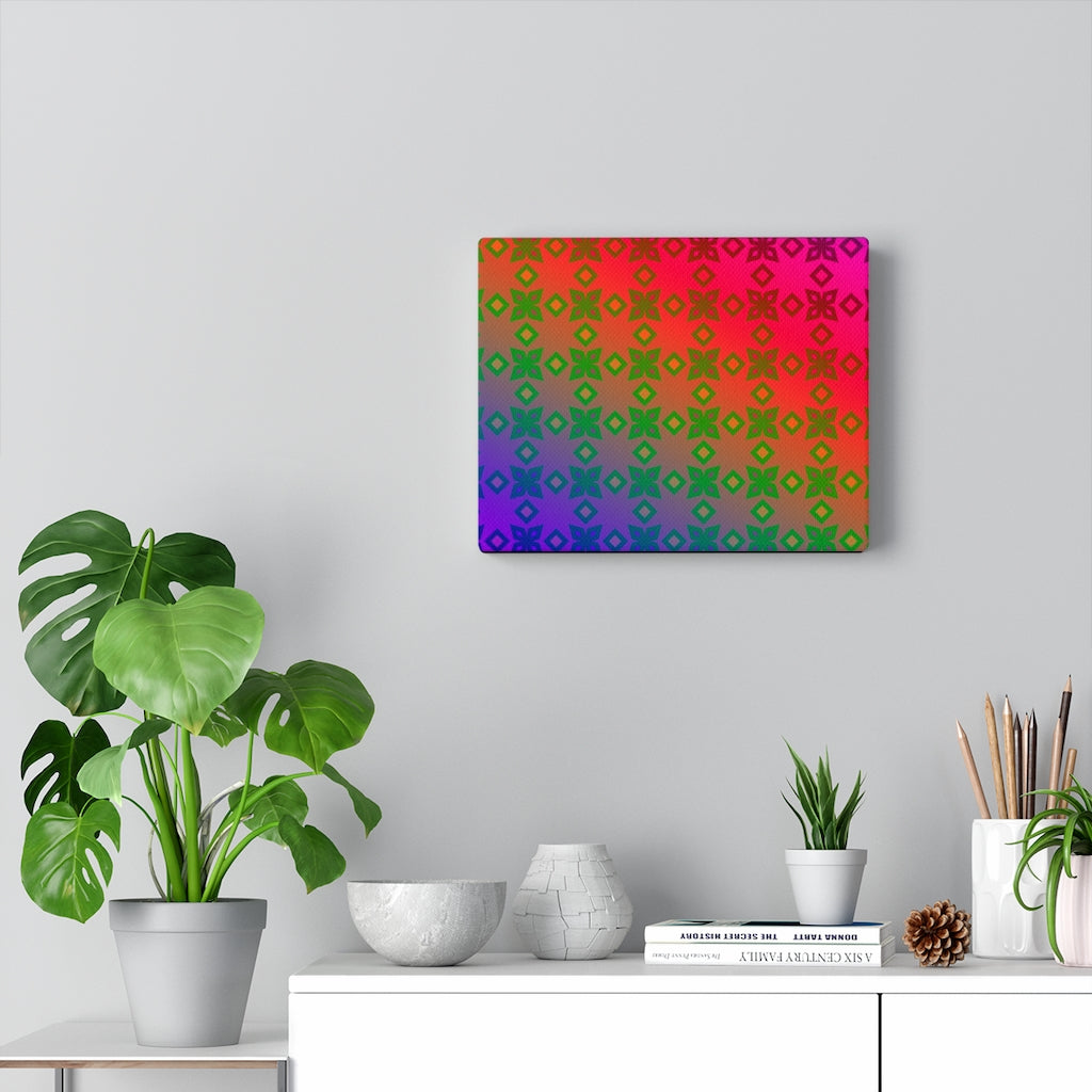 Rainbow Leaves - Canvas Gallery Wrapped Print
