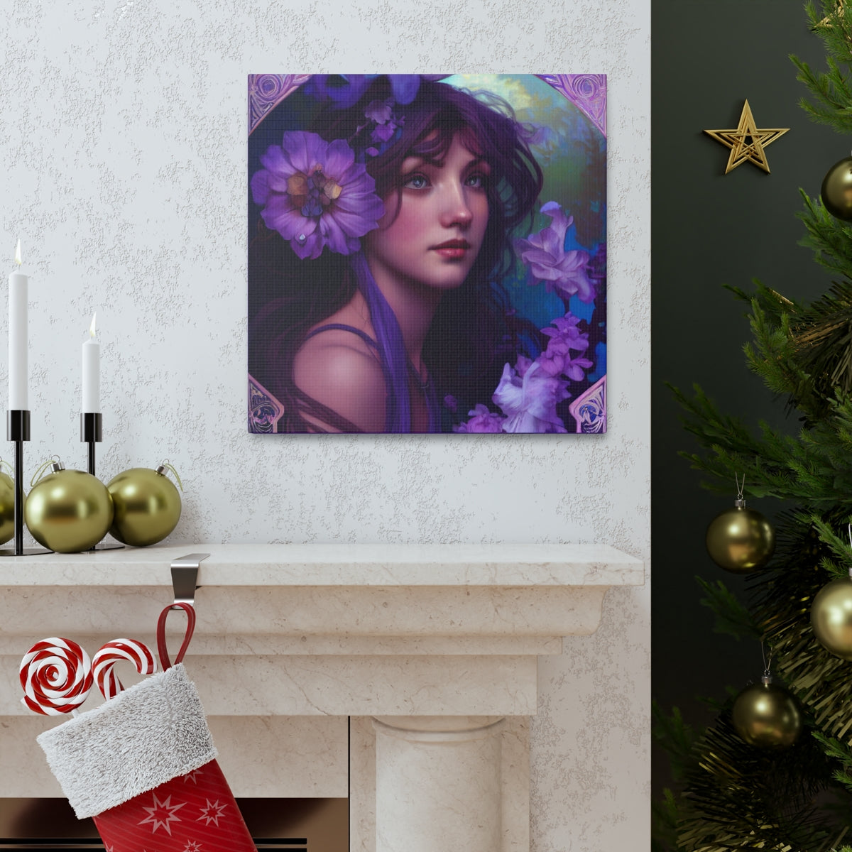Lavender Lady - Canvas Gallery Wrapped Print
