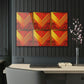 Red and Gold Triangles Acrylic Prints