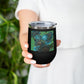 Teal Roses - 12oz Insulated Wine Tumbler