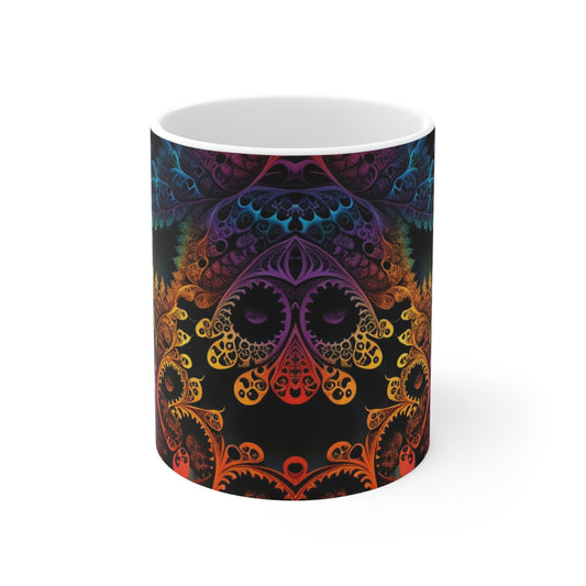 Rainbow Lace Ceramic Mug 11oz