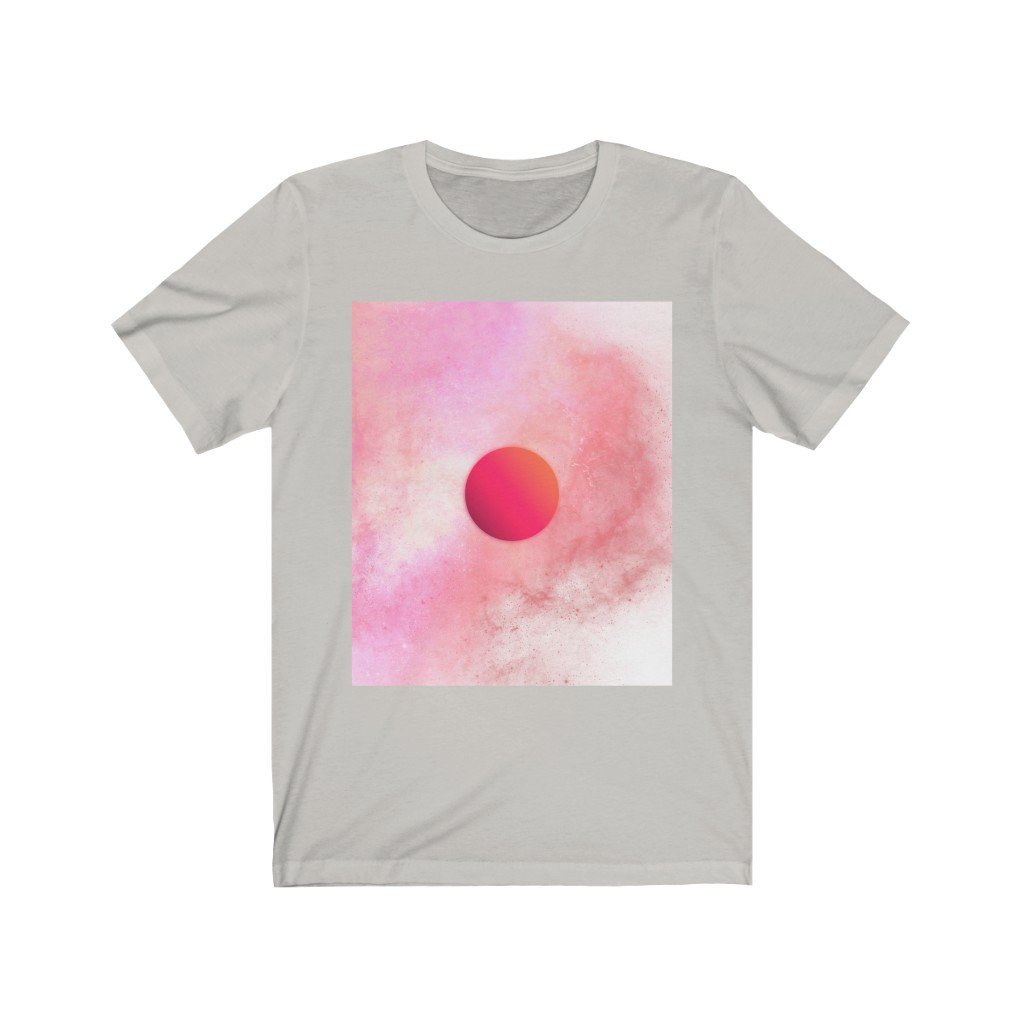 Pink and White - Unisex Jersey Short Sleeve Tee
