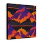Fiery Geometric Sunset - Canvas Gallery Wrap Prints