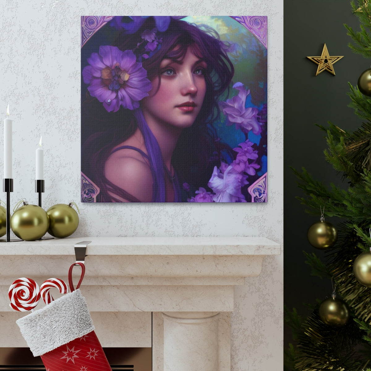 Lavender Lady - Canvas Gallery Wrapped Print