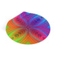 Multi-colored Big X - Round Vinyl Stickers