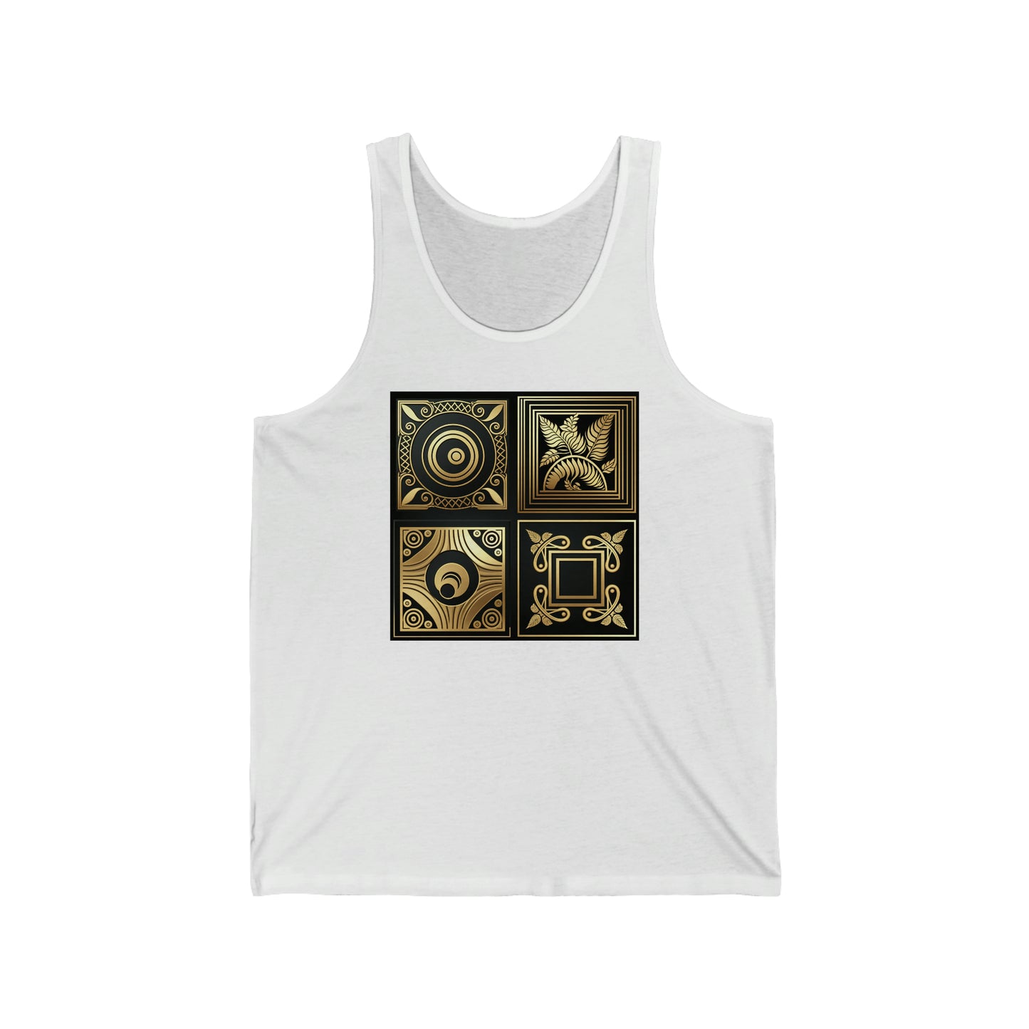 Black and Gold Jersey Tank