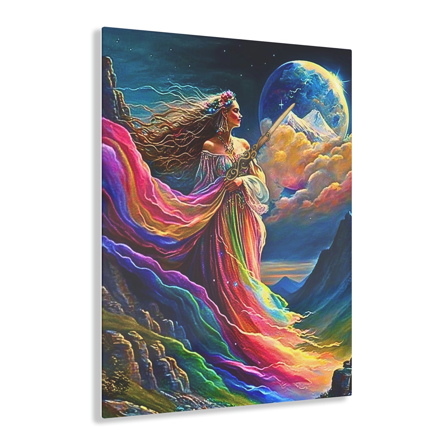 Rainbow Fairy Queen's Magic Wand Acrylic Prints