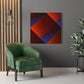 Red and Blue Diamond Canvas Gallery Wrap Print