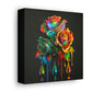 Jewel Roses with Rainbow Tears - Canvas Gallery Wrapped Prints