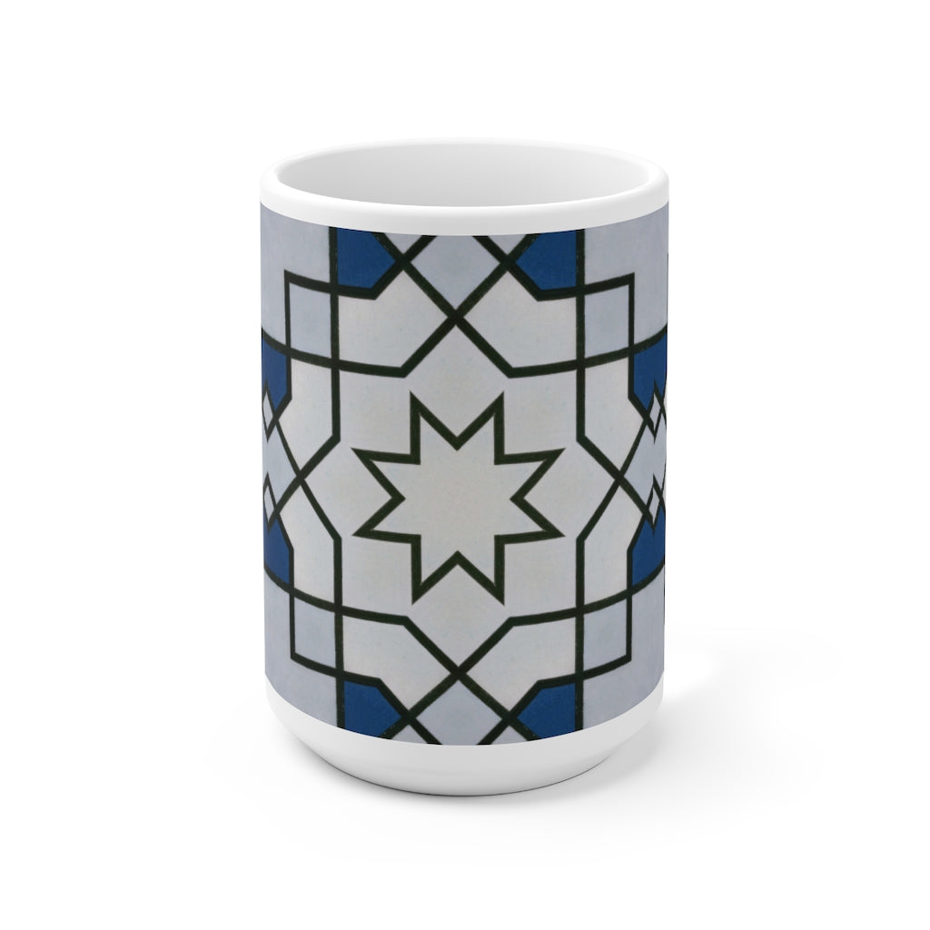 Geometric Star Ceramic Mug 15oz