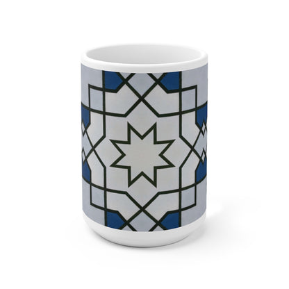 Geometric Star Ceramic Mug 15oz