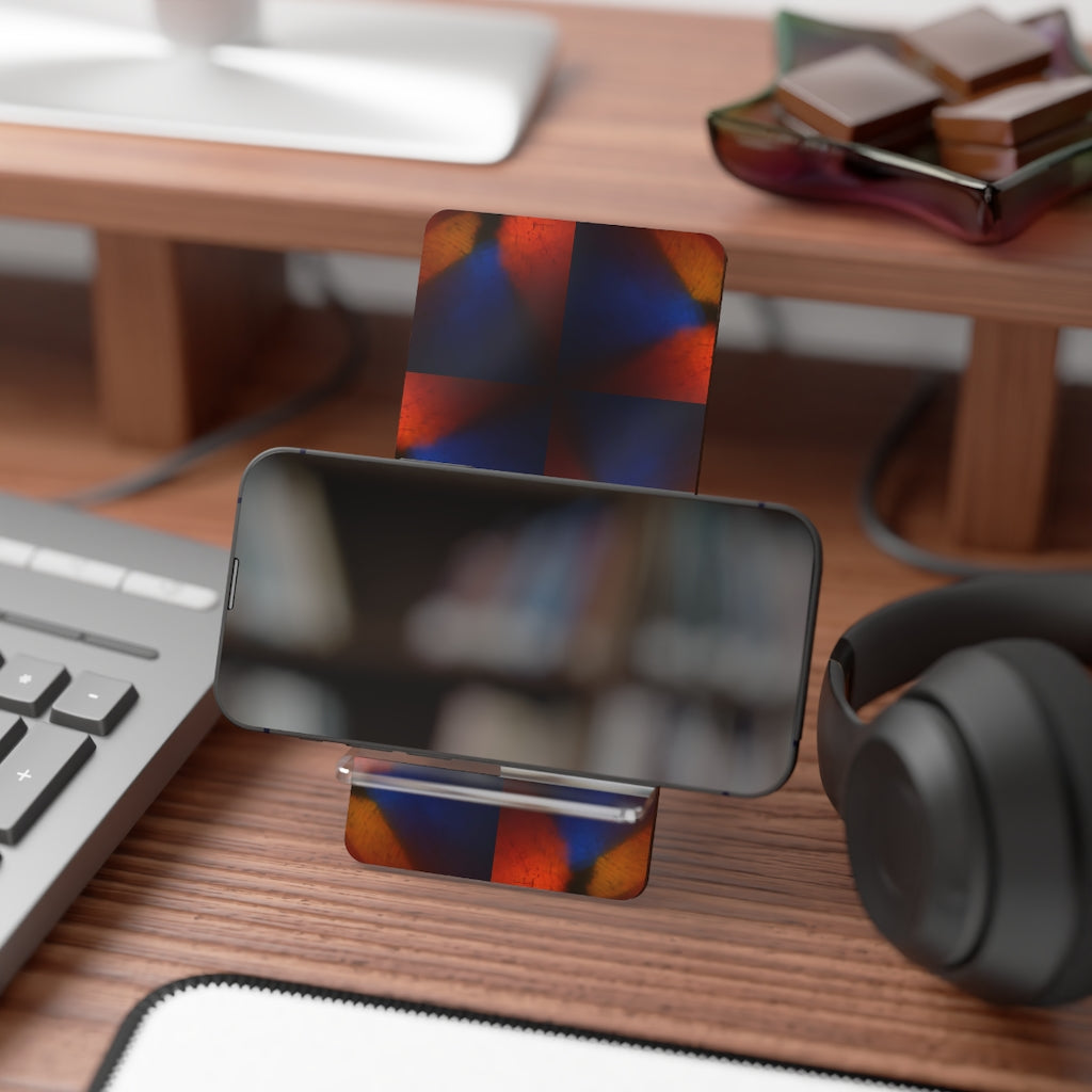 Blue and Red Swirl Mobile Display Stand for Smartphones