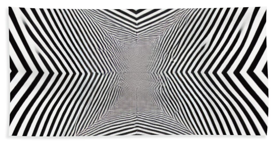 Zebra Illusion - Bath Towel