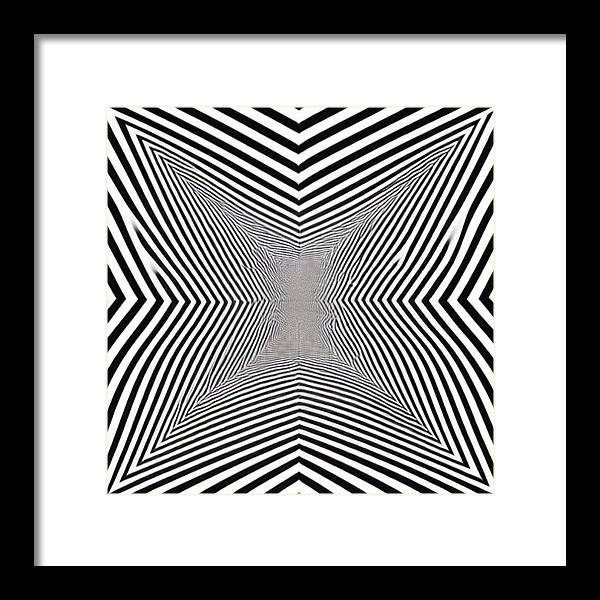 Zebra Illusion - Framed Print