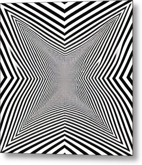 Zebra Illusion - Metal Print