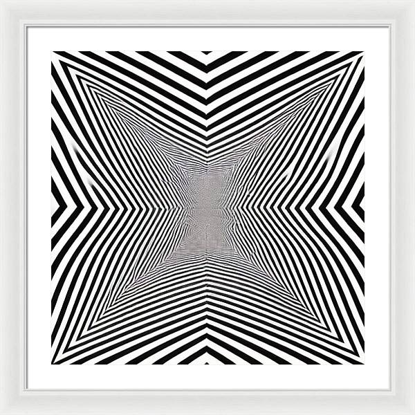 Zebra Illusion - Framed Print