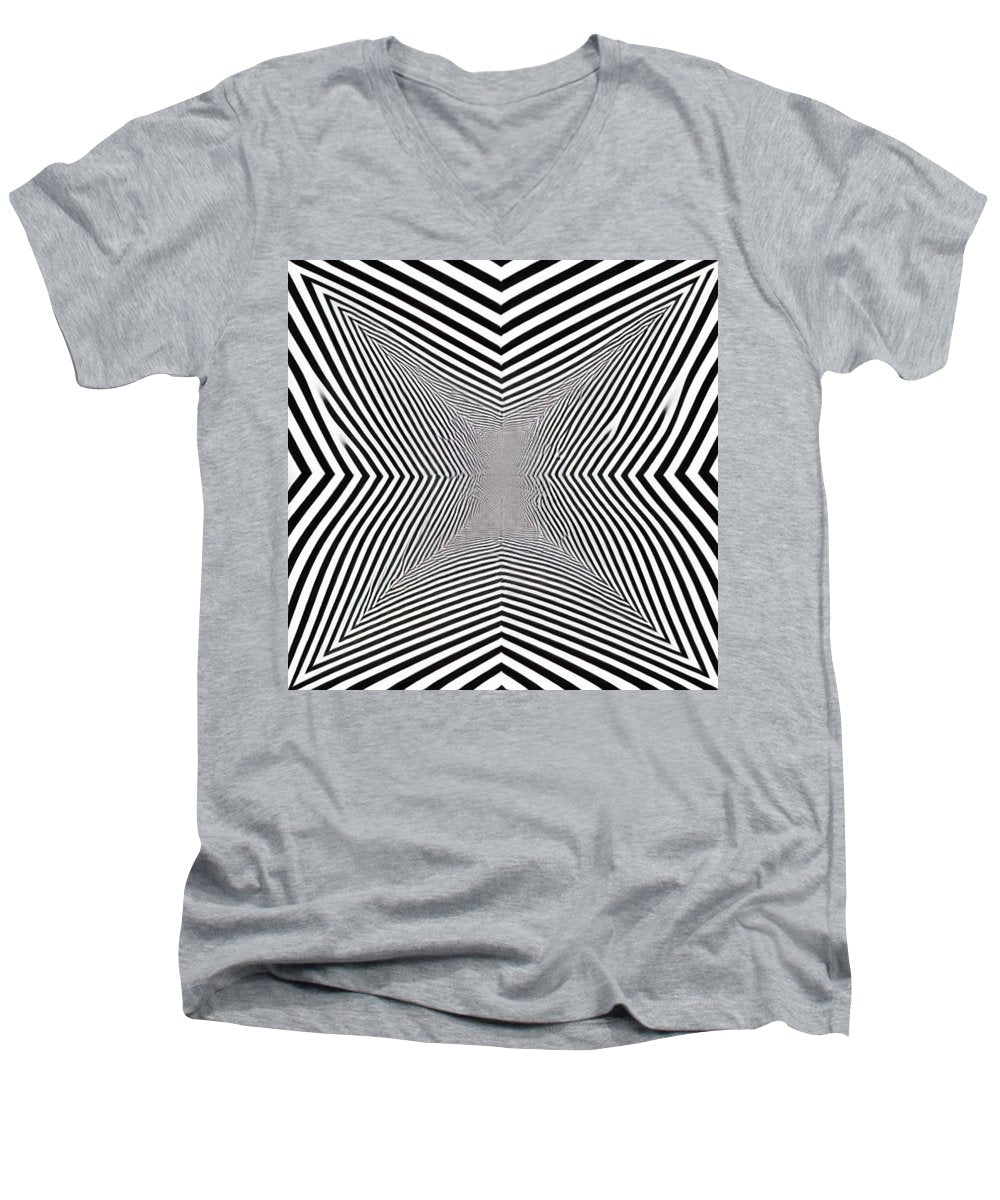 Zebra Illusion - Men's V-Neck T-Shirt